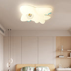 Lumendat Contemporary Creative PE Cartoon Aircraft LED Kids Flush Mount Ceiling Light For Living Room Lumendat
