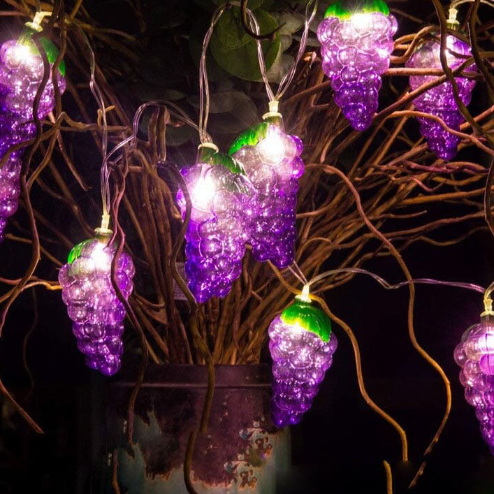 Fruit Grape String Lights LED Battery USB Decorative String Light Lumendat
