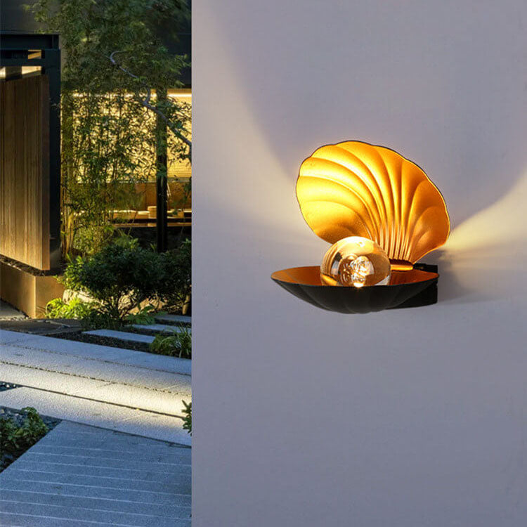 Outdoor Waterproof Creative Shell Aluminum LED Wall Sconce Lamp Lumendat