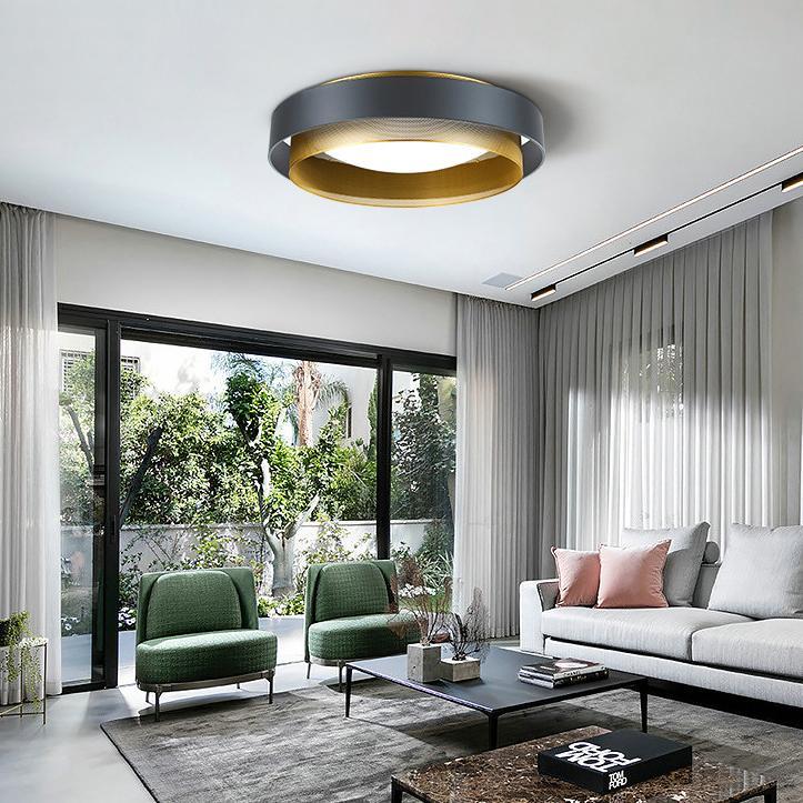 Nordic Minimalist Post-modern Creative Flush Mount Ceiling Lamp BulbSquare