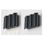 Modern Wave Aluminum Waterproof LED Outdoor Wall Sconce Lamp