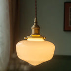 Nordic Vintage Lantern Brass Glass 1-light Pendant Light Lumendat