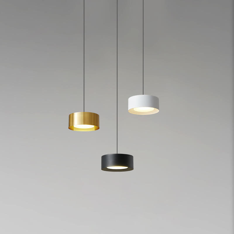 Modern Minimalist Round Head Iron LED Pendant Light