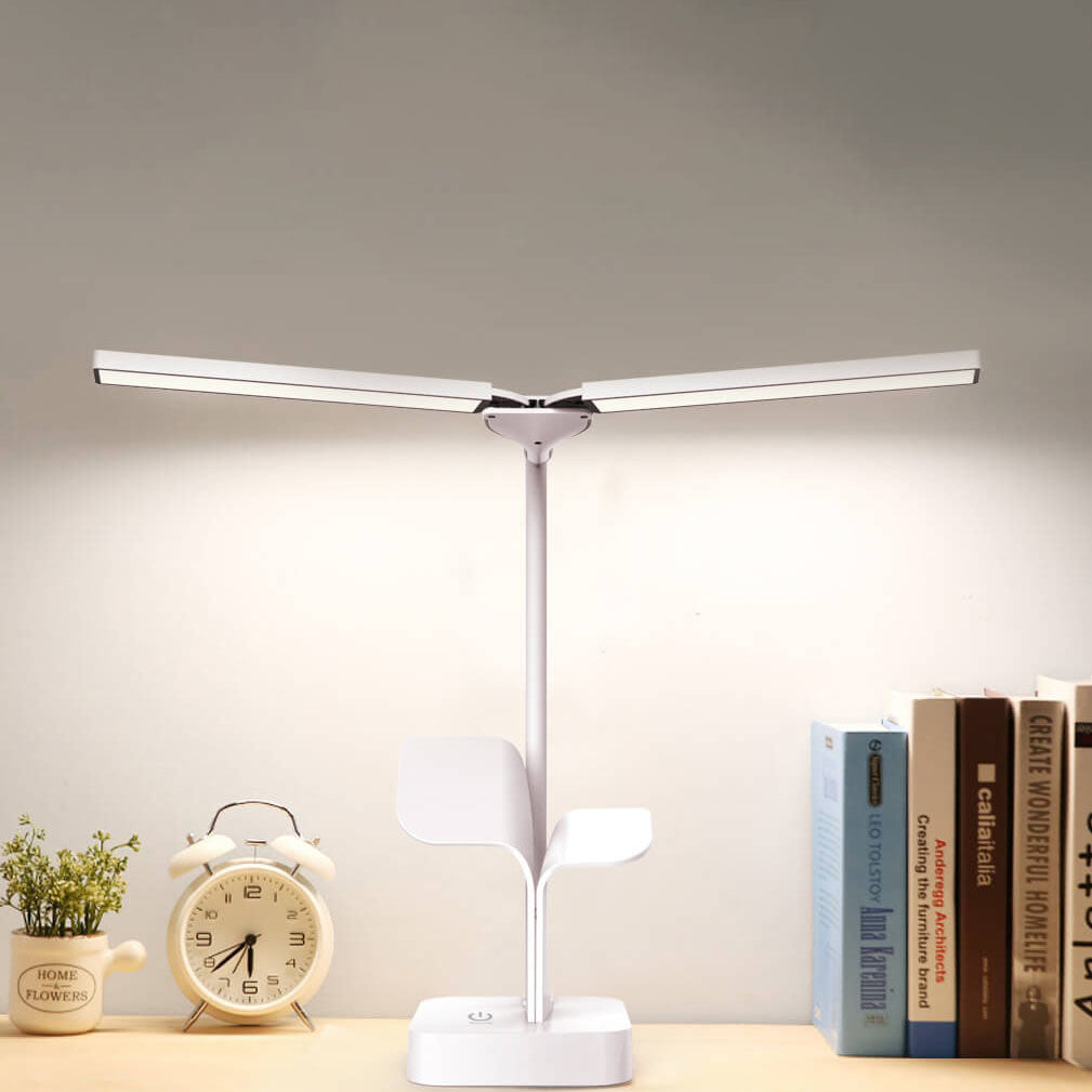 Lumendat Modern Folding Dual Lamp Plug-In Station Table Lamp Lumendat