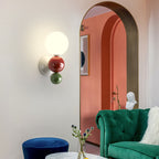 Modern Cream Style Children's Wrought Iron Sphere 1-Light Wall Sconce Lamp Lumendat