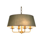 European Vintage Classic Iron Cloth 4-light Pendant Light Lumendat