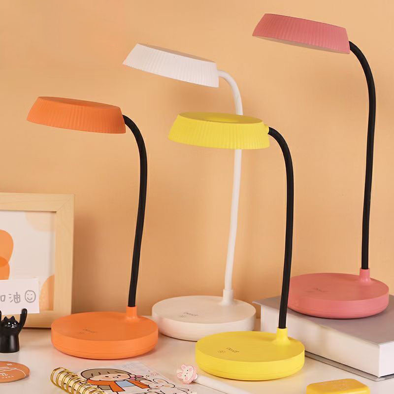 Nordic Minimalist Round Plate LED Touch Eye Protection USB Desk Lamp Lumendat