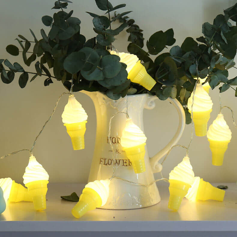 Modern Creative Ice Cream Children LED USB Battery Decoration String Lights Lumendat