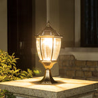 Outdoor Solar Waterproof Aluminum Glass 1-Light Lawn Landscape Light Lumendat