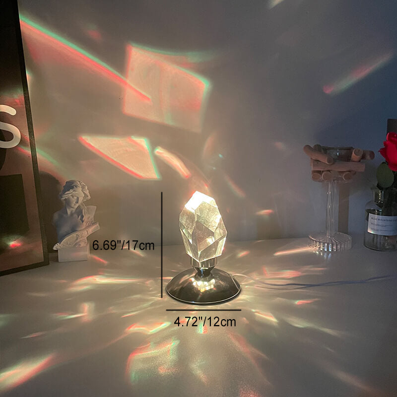 Diamond Crystal Luxury Ambient LED Night Light Table Lamp Lumendat