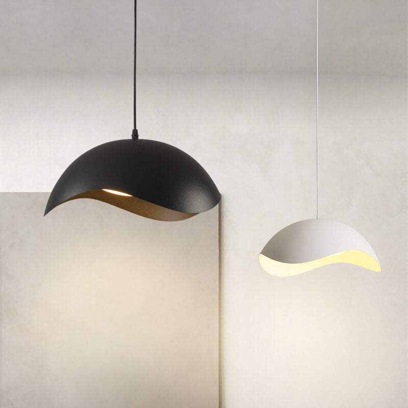 Nordic Minimalist Dome Wave Design LED Pendant Light BulbSquare