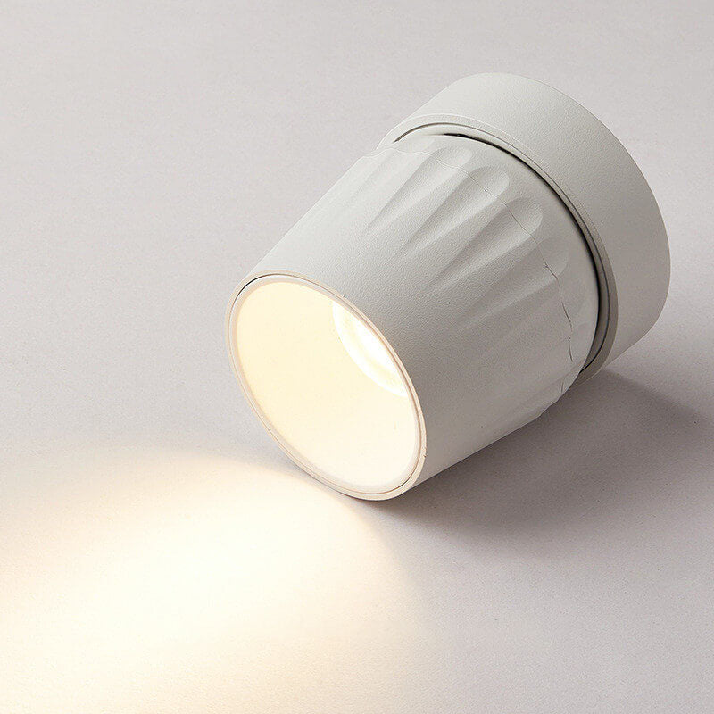 Modern Minimalist Aluminum Adjustable Angle LED Spotlight Semi-Flush Mount Ceiling Lumendat