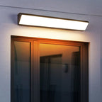 Contemporary Industrial Rectangular Aluminum PC Waterproof LED Wall Sconce Lamp For Outdoor Patio