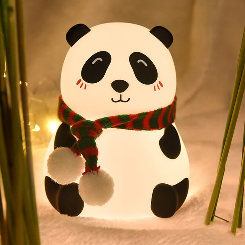 Lumendat Childlike Cartoon Mini Panda Silicone LED Night Light Table Lamp Lumendat
