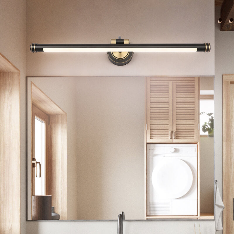 Modern Luxury Long Strip Full Copper Arcylic LED Vanity Light Wall Sconce Lamp Lumendat