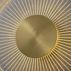 Industrial Full Copper Round Line Design LED Wall Sconce Lamp Lumendat