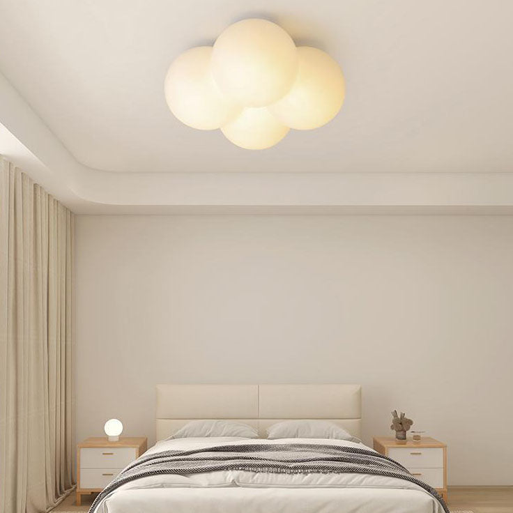 Lumendat Modern Minimalist Flower Bubble LED Kids Flush Mount Ceiling Light Lumendat