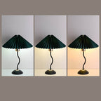 Modern Minimalist Pleated Umbrella Bending Base 1-Light Table Lamp Lumendat
