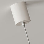 Modern Minimalist Astronaut Moon Iron Resin LED Pendant Light for Bedroom BulbSquare
