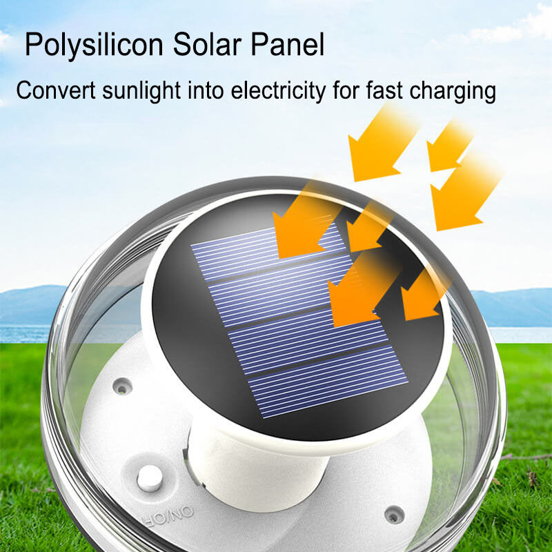 Modern Round Outdoor Waterproof Solar LED Water Drift Light Lumendat