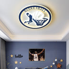 Lumendat Creative Simplicity NBA Basketball Acrylic LED Kids Flush Mount Ceiling Light Lumendat