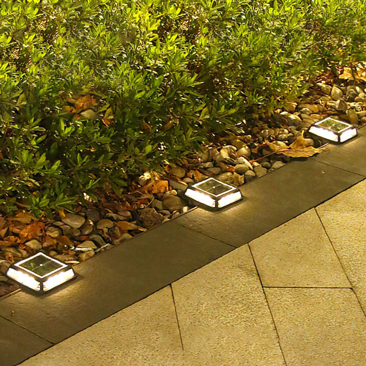 Modern Square Waterproof Solar LED Outdoor Garden Balcony Street Light Lumendat