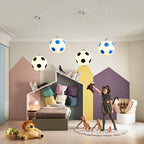 Modern Minimalist Creative Football 1-light Pendant Light BulbSquare