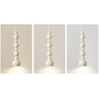 Creative Cream Style Iron Gourd Skewers 4/8-light Chandelier BulbSquare