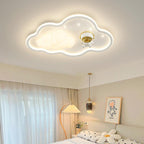 Lumendat Modern Art Deco Kids Iron PE Cloud Rainbow Semicircular Astronaut LED Flush Mount Ceiling Light For Bedroom Lumendat
