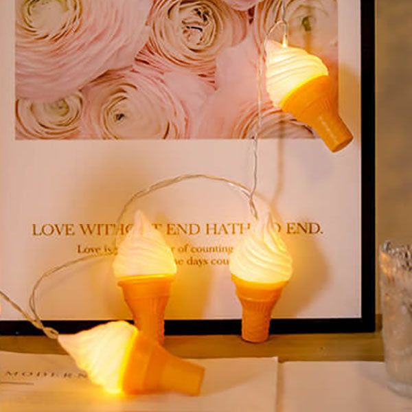 Modern Creative Ice Cream Children LED USB Battery Decoration String Lights Lumendat