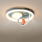 Lumendat Contemporary Creative Resin Kids Cartoon LED Flush Mount Ceiling Light For Bedroom Lumendat