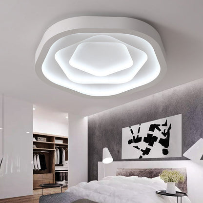 Modern Romantic Rose Shape LED Flush Mount Light Ceiling Light