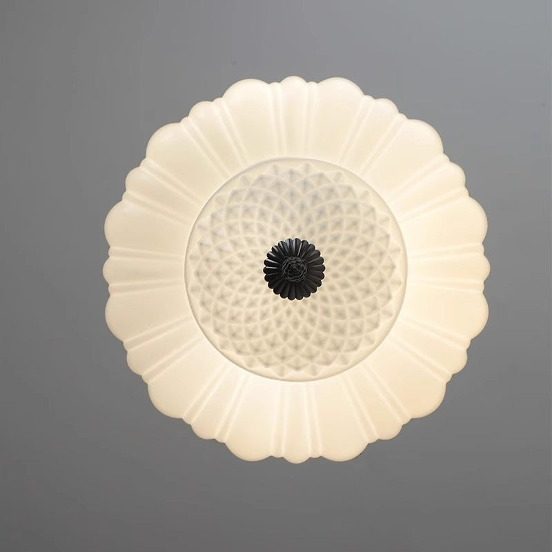 Modern Minimalist Cream Lantern Iron Glass 3-light Pendant Light for Living Room