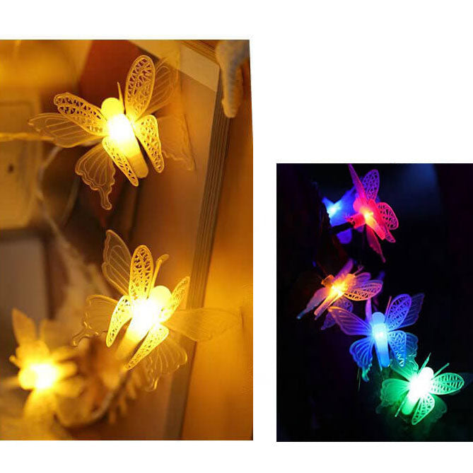 Modern Creative Butterfly Outdoor Patio Garden LED String Lights Lumendat