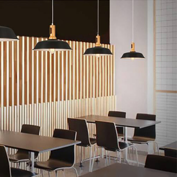 Nordic Industrial Aluminum Barn 1-Light Pendant Light