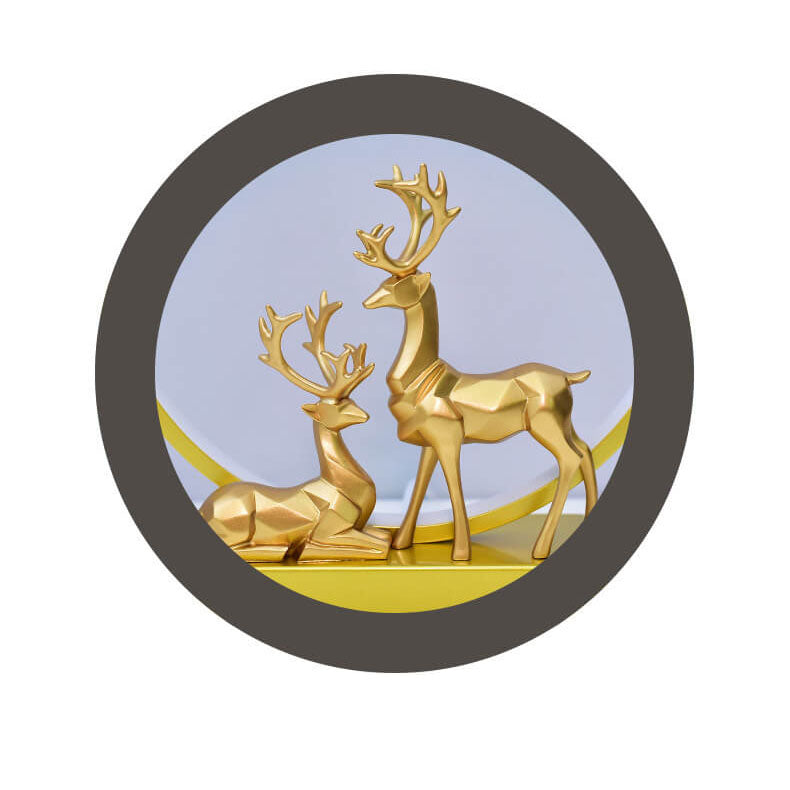 Nordic Creative Circle Deer USB LED Night Light Table Lamp Lumendat