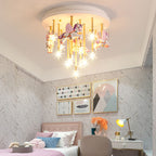 Lumendat Modern Children's Pegasus Hardware Resin Glass 13-Light Flush Mount Ceiling Light Lumendat