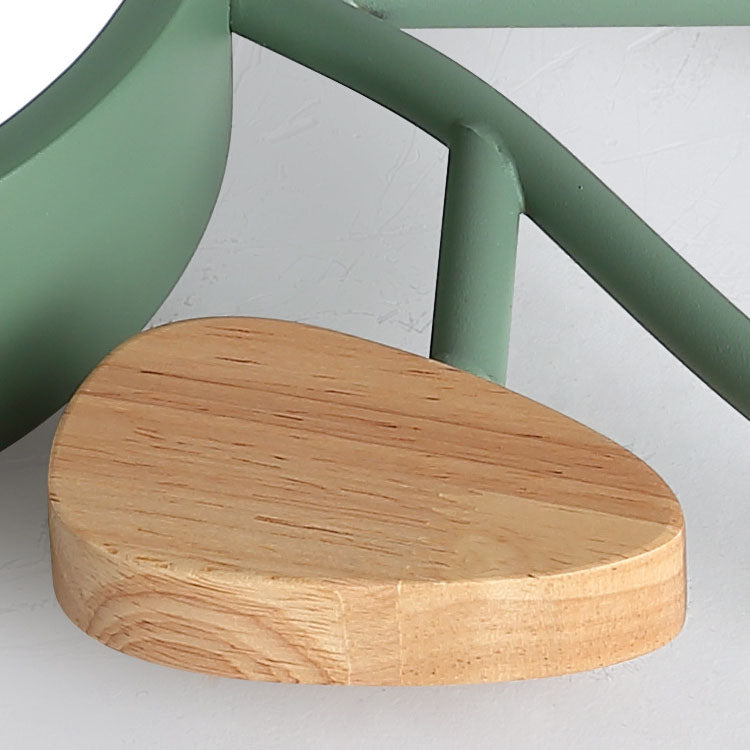 Contemporary Creative Bicycle Acrylic Wood LED Kids Flush Mount Ceiling Light for Living Room