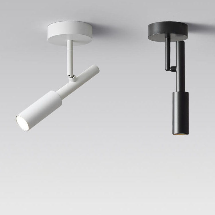 Minimalist Spotlight Rotatable LED Semi-Flush Mount Ceiling Light Lumendat