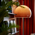 Contemporary Retro Mushroom Hardware Glass 2-Light Standing Floor Lamp For Living Room Lumendat