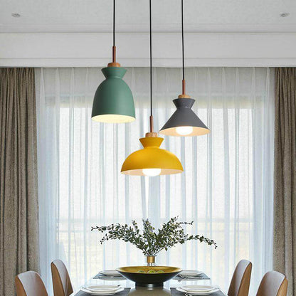Nordic Macaron Metal 3-light Chandelier