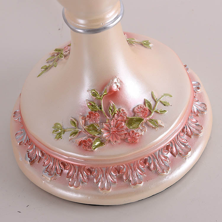 European Romantic Fabric Tassel 1-Light Table Lamp Lumendat
