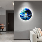 Lumendat Modern Creative Children's Wrought Iron Imitation Moon LED Wall Sconce Lamp Lumendat