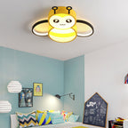 Lumendat Nordic Childlike Cartoon Bee Design LED Flush Mount Light Lumendat