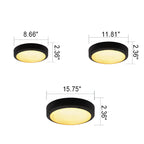 Outdoor Simple Round Octagon Aluminum Waterproof LED Flush Mount Ceiling Light BulbSquare