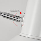 Modern Minimalist Round Tapered Iron 1-Light Retractable Wall Sconce Lamp For Bedroom Lumendat