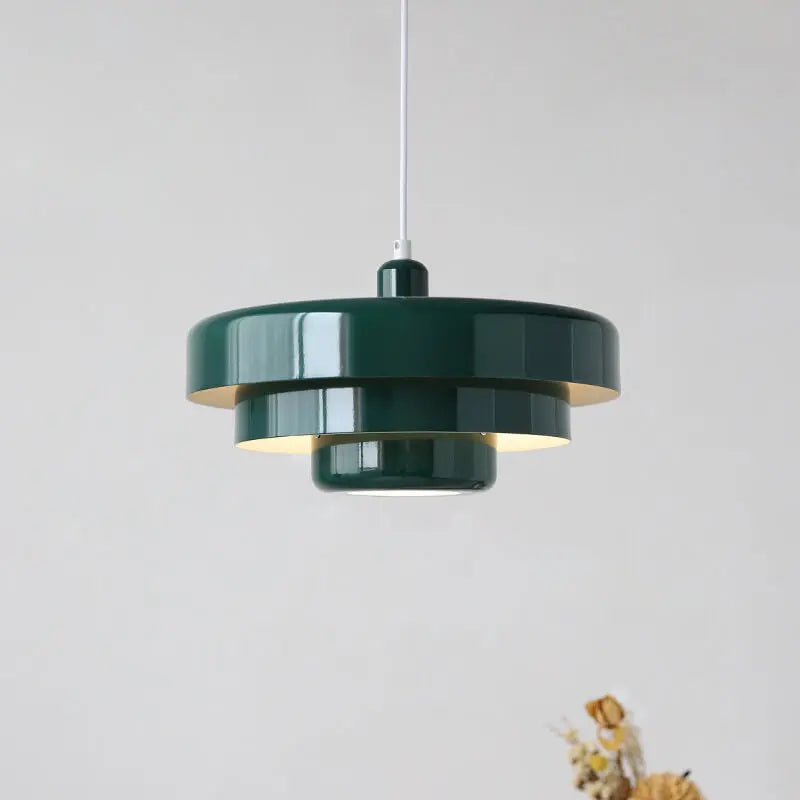 Nordic Vintage Multi-layered Round Metal 1-light Pendant Light Lumendat