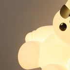Lumendat Contemporary Creative Cartoon Animal Bear Acrylic Shape Iron LED Kids Flush Mount Ceiling Light For Bedroom Lumendat