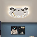 Lumendat Modern Art Deco Kids Aluminum Acrylic Penguin Panda Lion Sheep Round LED Flush Mount Ceiling Light For Bedroom Lumendat