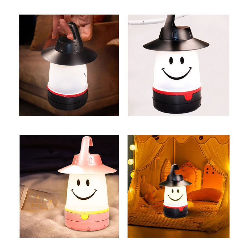 Creative Smiley Lantern Outdoor Camping LED Decorative Table Lamp Lumendat